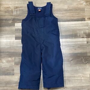 The Children's Place Navy Snow Overalls